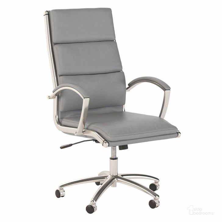 The appearance of Bush Business Furniture 400 Series High Back Leather Executive Office Chair in Light Gray 400S241Lg designed by Bush Furniture in the modern / contemporary interior design. This light gray piece of furniture  was selected by 1StopBedrooms from 400 Series Collection to add a touch of cosiness and style into your home. Sku: 400S241LG. Material: Fabric. Product Type: Office Chair. Image1