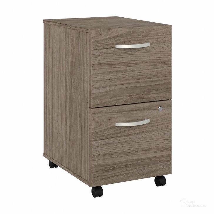 The appearance of Bush Business Furniture Hybrid 2 Drawer Mobile File Cabinet in Modern Hickory designed by Bush Furniture in the modern / contemporary interior design. This hickory piece of furniture  was selected by 1StopBedrooms from Hybrid Collection to add a touch of cosiness and style into your home. Sku: HYF116MHSU-Z. Material: Wood. Product Type: Mobile Filing Cabinet. Image1