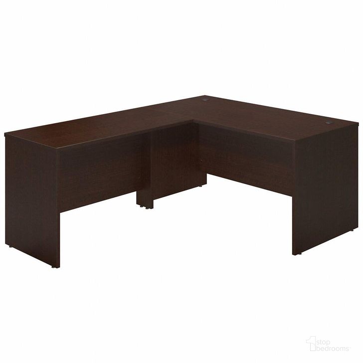 The appearance of Bush Business Furniture Series C Elite 60W x 30D Desk Shell with 48W Return in Mocha Cherry designed by Bush Furniture in the transitional interior design. This cherry piece of furniture  was selected by 1StopBedrooms from Series C Elite Collection to add a touch of cosiness and style into your home. Sku: SRE025MR. Product Type: Desk Shell. Image1