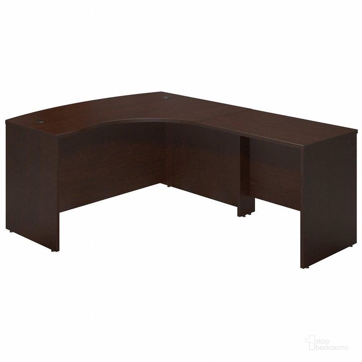 The appearance of Bush Business Furniture Series C Elite 60W x 43D Right Hand Bowfront Desk Shell with 36W Return in Mocha Cherry designed by Bush Furniture in the transitional interior design. This cherry piece of furniture  was selected by 1StopBedrooms from Series C Elite Collection to add a touch of cosiness and style into your home. Sku: SRE009MR. Product Type: Desk Shell. Image1