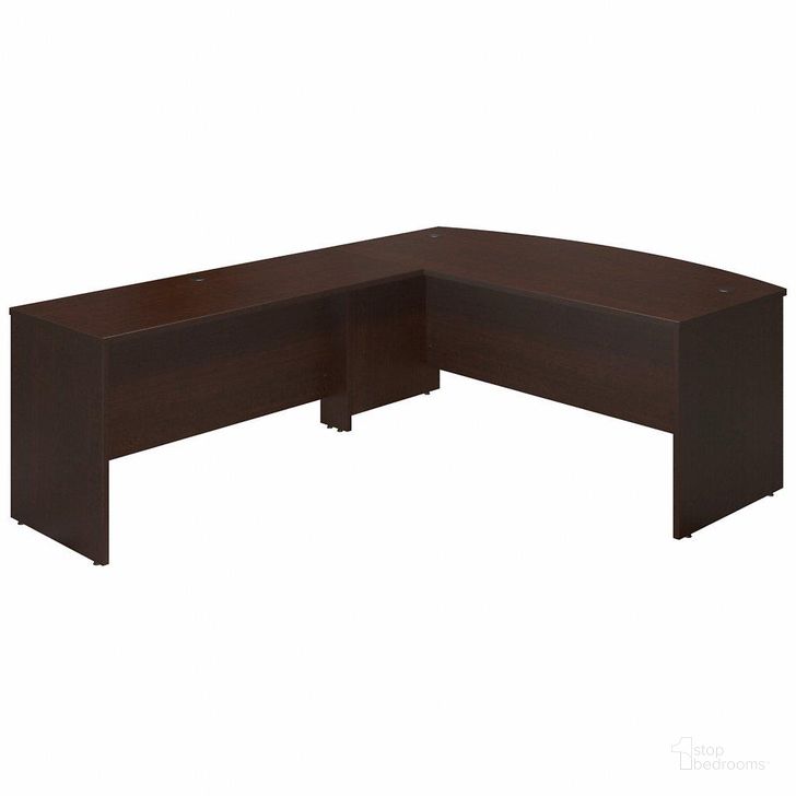 The appearance of Bush Business Furniture Series C Elite 72W x 36D Bowfront Desk Shell with 60W Return in Mocha Cherry designed by Bush Furniture in the modern / contemporary interior design. This cherry piece of furniture  was selected by 1StopBedrooms from Series C Elite Collection to add a touch of cosiness and style into your home. Sku: SRE049MR. Product Type: Desk Shell. Image1