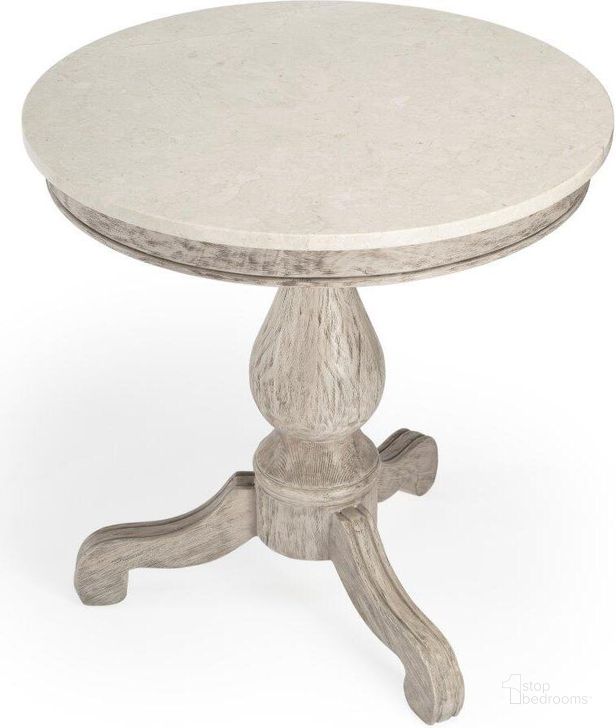 The appearance of Butler Danielle Marble Accent Table 5515329 designed by Butler Specialty Company in the transitional interior design. This grey piece of furniture  was selected by 1StopBedrooms from Masterpiece Collection to add a touch of cosiness and style into your home. Sku: 5515329. Material: Marble. Product Type: Accent Table. Image1
