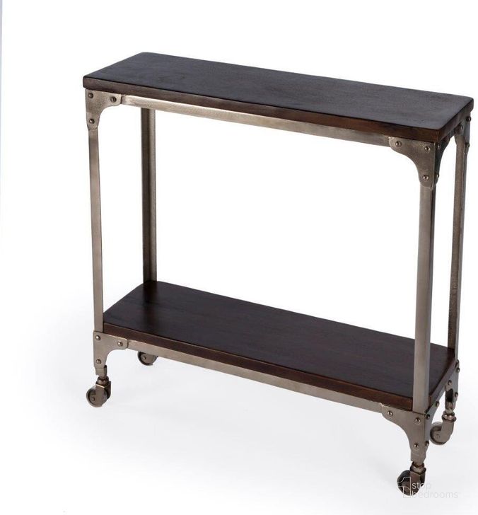 The appearance of Butler Gandolph Industrial Chic Coffee Console Table designed by Butler Specialty Company in the transitional interior design. This coffee piece of furniture  was selected by 1StopBedrooms from Gandolph Collection to add a touch of cosiness and style into your home. Sku: 2873403. Product Type: Console Table. Material: Iron. Image1