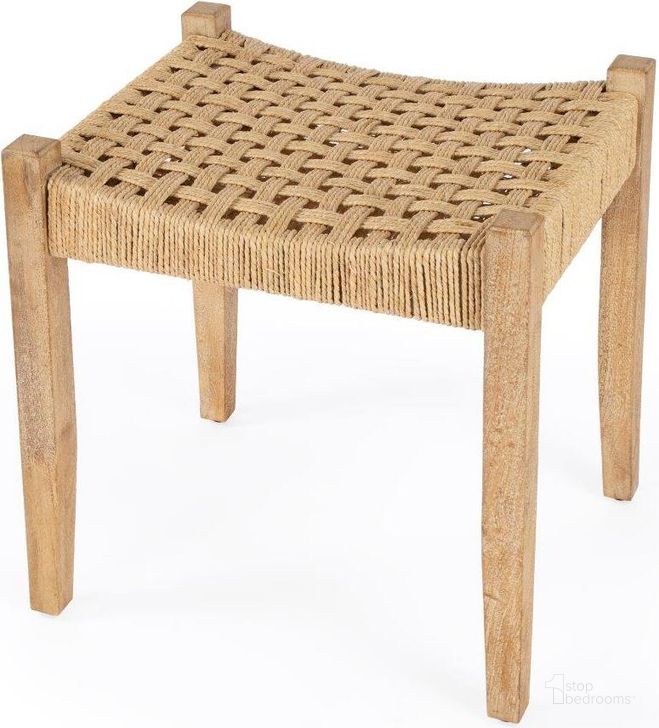 The appearance of Butler Garner Woven Jute Stool designed by Butler Specialty Company in the transitional interior design. This natural piece of furniture  was selected by 1StopBedrooms from Garner Collection to add a touch of cosiness and style into your home. Sku: 4269312. Product Type: Office Chair. Material: Jute. Image1