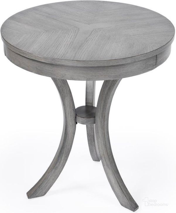 The appearance of Butler Gerard Driftwood Side Table designed by Butler Specialty Company in the transitional interior design. This grey piece of furniture  was selected by 1StopBedrooms from Gerard Collection to add a touch of cosiness and style into your home. Sku: 7007418. Product Type: Side Table. Material: Poplar. Image1