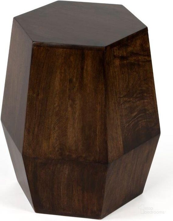 The appearance of Butler Gulchatai Wood and Gold Finish Accent Table designed by Butler Specialty Company in the modern / contemporary interior design. This dark brown piece of furniture  was selected by 1StopBedrooms from Loft Collection to add a touch of cosiness and style into your home. Sku: 5453140. Material: Wood. Product Type: Accent Table. Image1