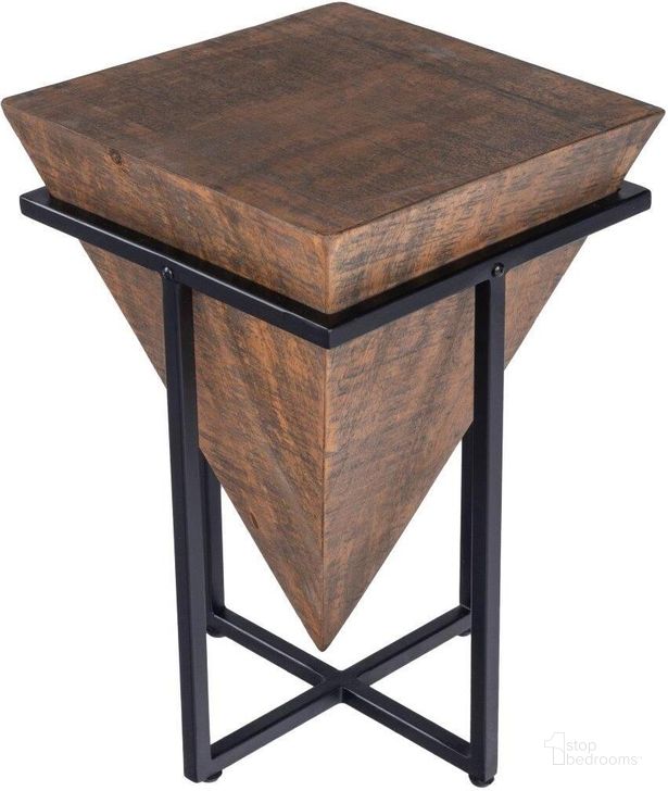 The appearance of Butler Gulnaria Wood and Metal Accent Table designed by Butler Specialty Company in the modern / contemporary interior design. This natural wood piece of furniture  was selected by 1StopBedrooms from Industrial Chic Collection to add a touch of cosiness and style into your home. Sku: 5455140. Material: Wood. Product Type: Accent Table. Image1