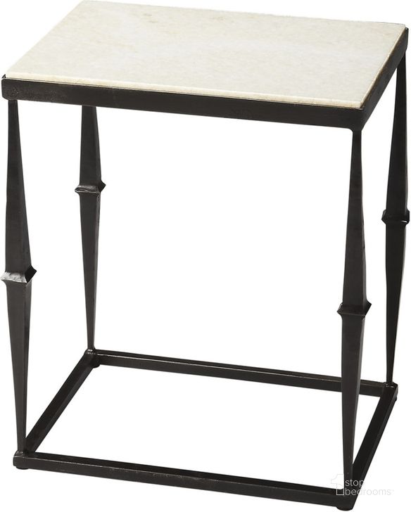 The appearance of Butler Jacoby White Marble Side Table designed by Butler Specialty Company in the transitional interior design. This multicolor piece of furniture  was selected by 1StopBedrooms from Metalworks Collection to add a touch of cosiness and style into your home. Sku: 2841025. Product Type: Side Table. Material: Iron. Image1