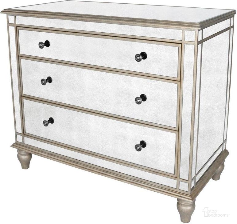 The appearance of Butler Laflin Mirrored Console Chest designed by Butler Specialty Company in the transitional interior design. This silver piece of furniture  was selected by 1StopBedrooms from Masterpiece Collection to add a touch of cosiness and style into your home. Sku: 1122146. Material: Wood. Product Type: Chest. Image1