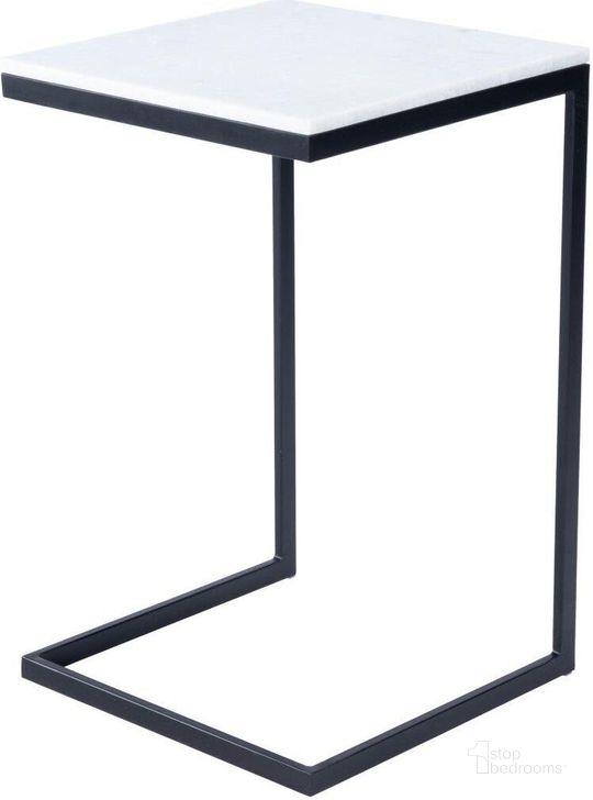 The appearance of Butler Lawler White Marble, Black End Table designed by Butler Specialty Company in the modern / contemporary interior design. This black and white piece of furniture  was selected by 1StopBedrooms from Loft Collection to add a touch of cosiness and style into your home. Sku: 9349295. Product Type: End Table. Material: Iron. Image1
