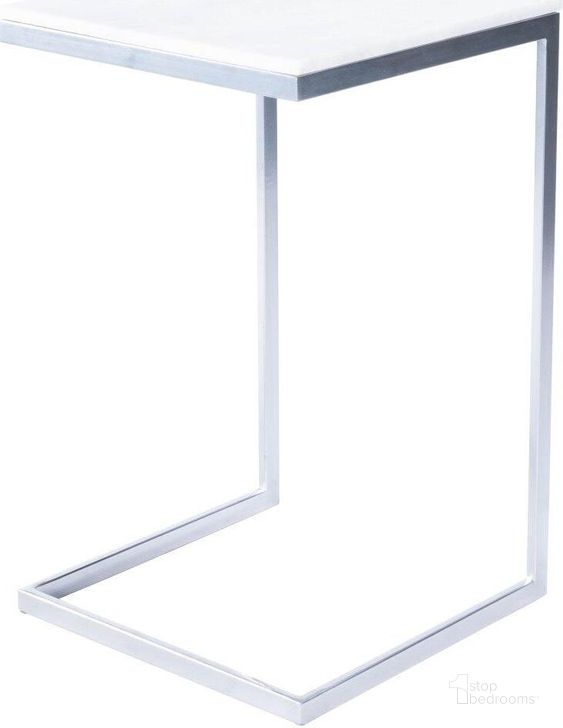 The appearance of Butler Lawler White Marble, Silver End Table designed by Butler Specialty Company in the modern / contemporary interior design. This silver and white piece of furniture  was selected by 1StopBedrooms from Loft Collection to add a touch of cosiness and style into your home. Sku: 9349220. Product Type: End Table. Material: Iron. Image1