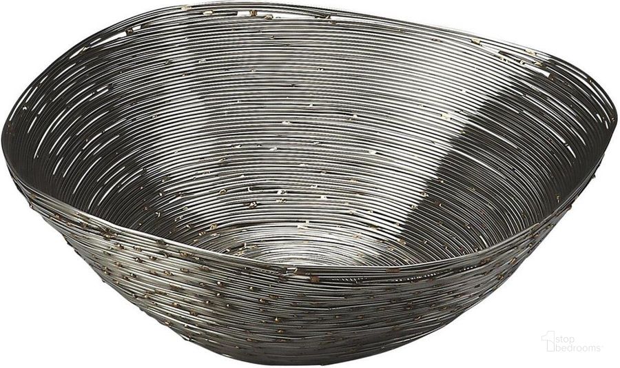 The appearance of Butler Live Wire Metal Decorative Bowl designed by Butler Specialty Company in the modern / contemporary interior design. This gray piece of furniture  was selected by 1StopBedrooms from Hors D'oeuvres Collection to add a touch of cosiness and style into your home. Sku: 4253016. Product Type: Decor. Material: Stainless Steel. Image1