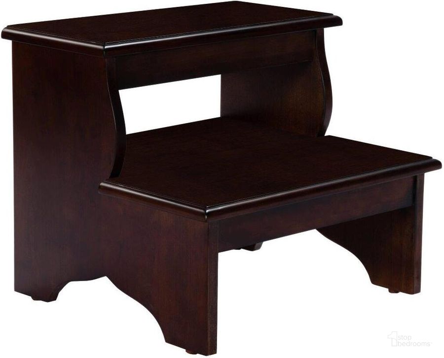 The appearance of Butler Melrose Cherry Step Stool designed by Butler Specialty Company in the transitional interior design. This cherry piece of furniture  was selected by 1StopBedrooms from Masterpiece Collection to add a touch of cosiness and style into your home. Sku: 1922024. Material: MDF. Product Type: Step Stool. Image1