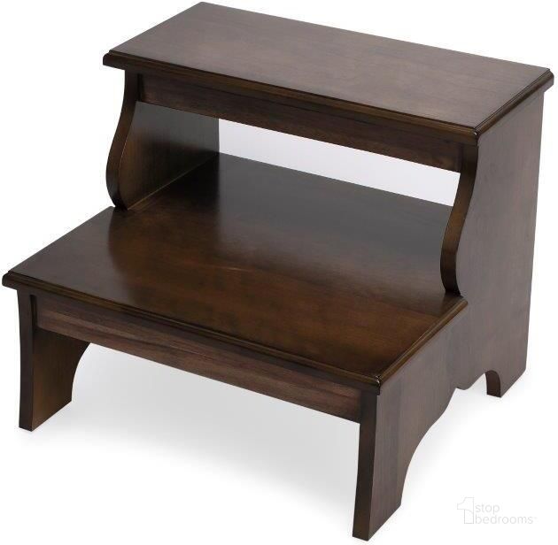 The appearance of Butler Melrose Praline Step Stool designed by Butler Specialty Company in the transitional interior design. This brown piece of furniture  was selected by 1StopBedrooms from Masterpiece Collection to add a touch of cosiness and style into your home. Sku: 1922245. Material: MDF. Product Type: Step Stool. Image1
