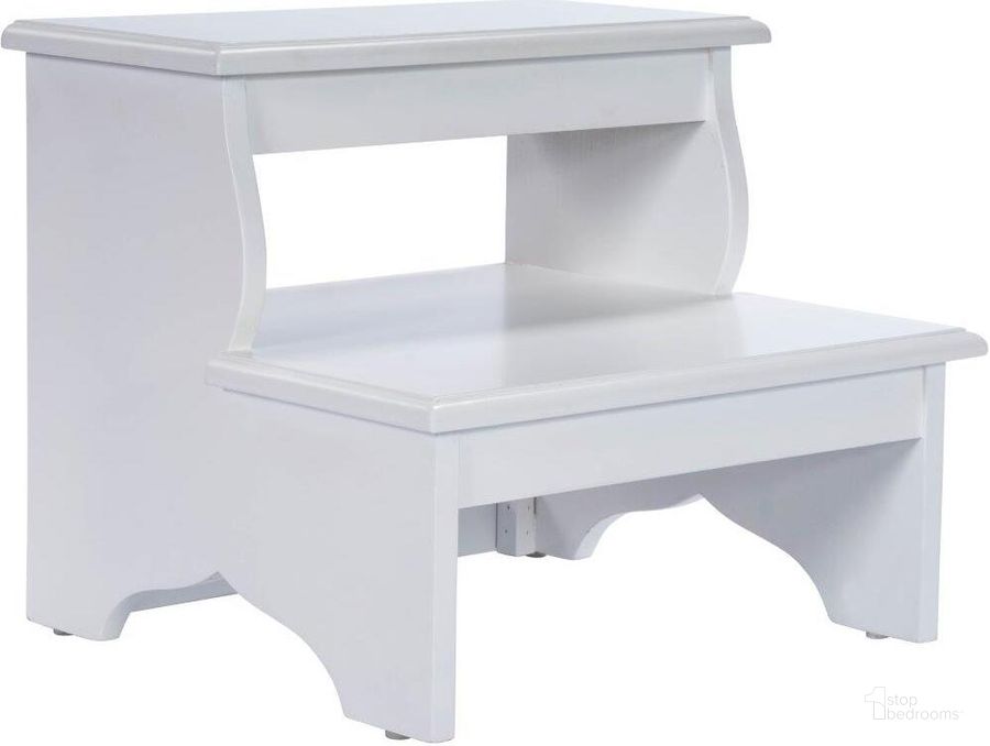 The appearance of Butler Melrose White Step Stool 1922222 designed by Butler Specialty Company in the transitional interior design. This white piece of furniture  was selected by 1StopBedrooms from Masterpiece Collection to add a touch of cosiness and style into your home. Sku: 1922222. Material: MDF. Product Type: Step Stool. Image1