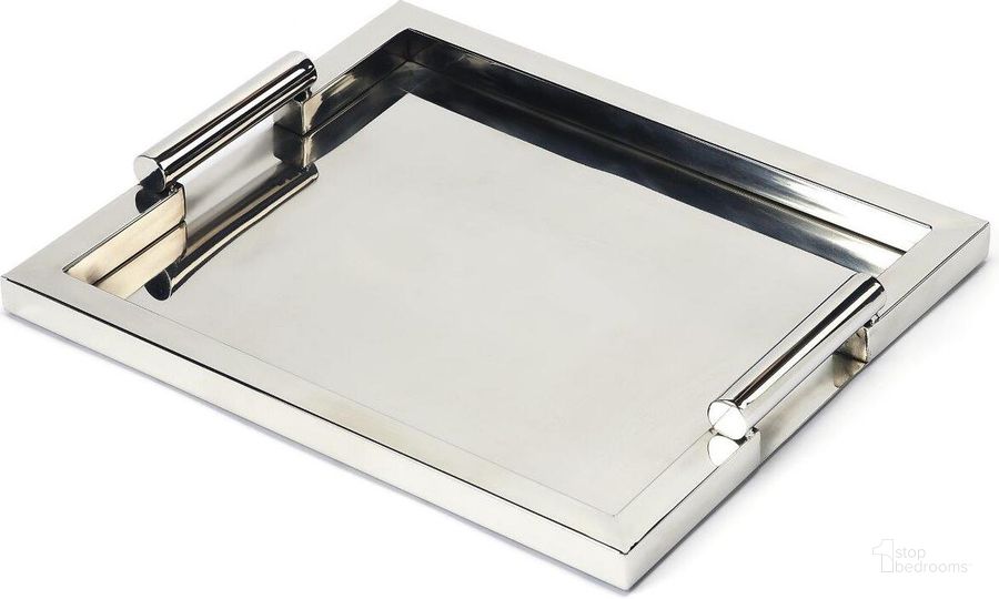 The appearance of Butler Morante Stainless Steel Rectangular Serving Tray designed by Butler Specialty Company in the modern / contemporary interior design. This silver piece of furniture  was selected by 1StopBedrooms from Hors D'oeuvres Collection to add a touch of cosiness and style into your home. Sku: 3827016. Product Type: Serving Cart. Material: Stainless Steel.