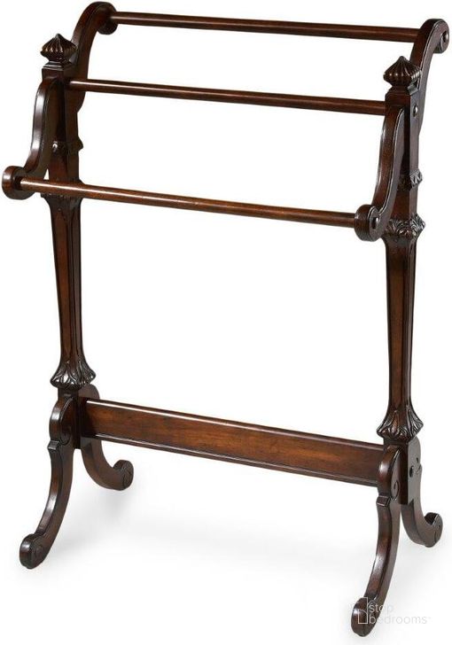 The appearance of Butler Newhouse Plantation Cherry Blanket Stand designed by Butler Specialty Company in the traditional interior design. This cherry piece of furniture  was selected by 1StopBedrooms from Plantation Collection to add a touch of cosiness and style into your home. Sku: 1910024. Product Type: Rack. Material: Rubberwood. Image1