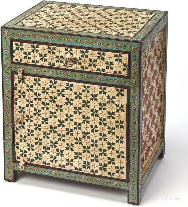 The appearance of Butler Perna Hand Painted Chest designed by Butler Specialty Company in the traditional interior design. This multicolor piece of furniture  was selected by 1StopBedrooms from Artifacts Collection to add a touch of cosiness and style into your home. Sku: 5363290. Material: Wood. Product Type: Chest. Image1