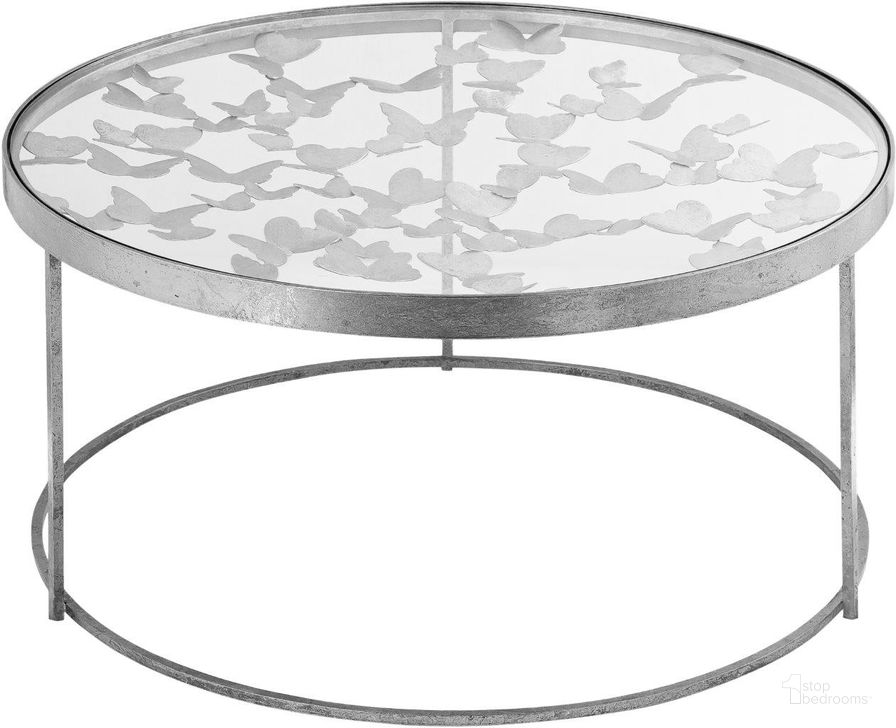The appearance of Butterfly Silver Coffee Table designed by Meridian in the modern / contemporary interior design. This silver piece of furniture  was selected by 1StopBedrooms from Butterfly Collection to add a touch of cosiness and style into your home. Sku: 471-C. Product Type: Coffee Table. Material: Iron. Image1