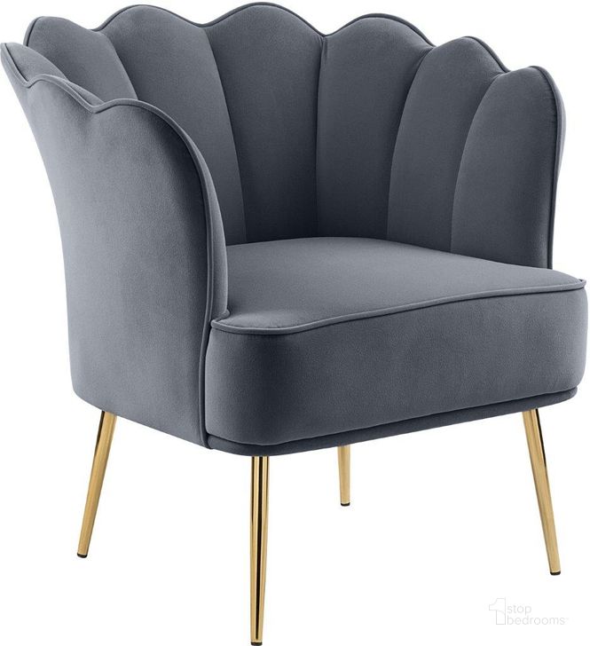 The appearance of Butterworth Grey Velvet Accent Chair designed by Furnique in the modern / contemporary interior design. This grey velvet piece of furniture  was selected by 1StopBedrooms from Butterworth Collection to add a touch of cosiness and style into your home. Sku: 516Grey. Product Type: Accent Chair. Material: Velvet. Image1