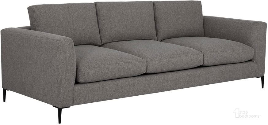 The appearance of Byward Sofa - Liv Smoke designed by Sunpan in the modern / contemporary interior design. This gray piece of furniture  was selected by 1StopBedrooms from Byward Collection to add a touch of cosiness and style into your home. Sku: 106869. Material: Fabric. Product Type: Sofa. Image1