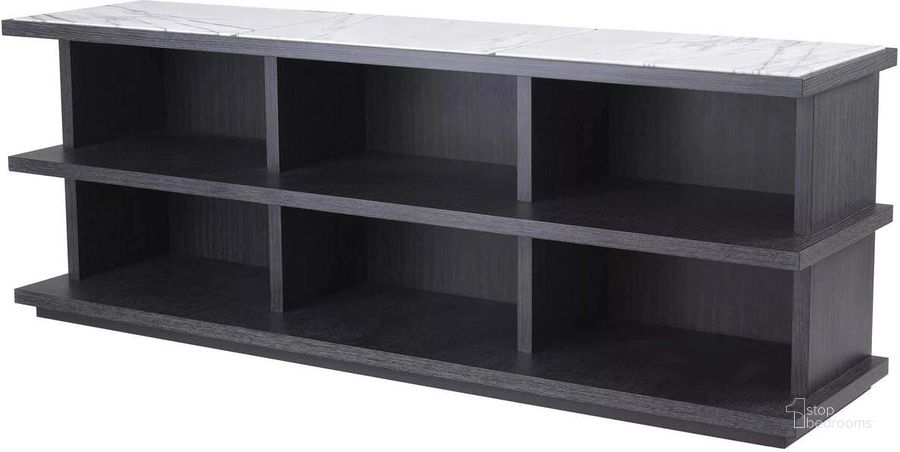 The appearance of Cabinet Miguel L Charcoal Grey Oak Veneer designed by Eichholtz in the modern / contemporary interior design. This charcoal piece of furniture  was selected by 1StopBedrooms from Miguel Collection to add a touch of cosiness and style into your home. Sku: 114587. Material: Wood. Product Type: Cabinet. Image1
