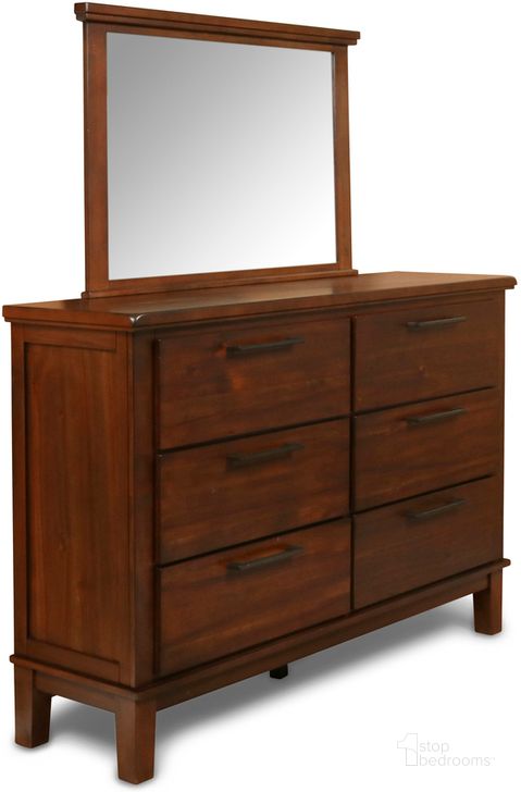 The appearance of Cagney Chestnut Dresser designed by New Classic in the modern / contemporary interior design. This brown piece of furniture  was selected by 1StopBedrooms from Cagney Collection to add a touch of cosiness and style into your home. Sku: B594-050. Material: Wood. Product Type: Dresser. Image1
