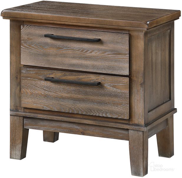 The appearance of Cagney Vintage Gray Nightstand designed by New Classic in the transitional interior design. This gray piece of furniture  was selected by 1StopBedrooms from Cagney Collection to add a touch of cosiness and style into your home. Sku: B594G-040. Product Type: Nightstand. Image1