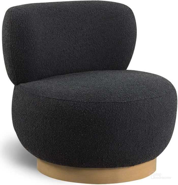 The appearance of Calais Black Accent Chair 556Black designed by Meridian in the modern / contemporary interior design. This black piece of furniture  was selected by 1StopBedrooms from Calais Collection to add a touch of cosiness and style into your home. Sku: 556Black. Material: Wood. Product Type: Accent Chair. Image1