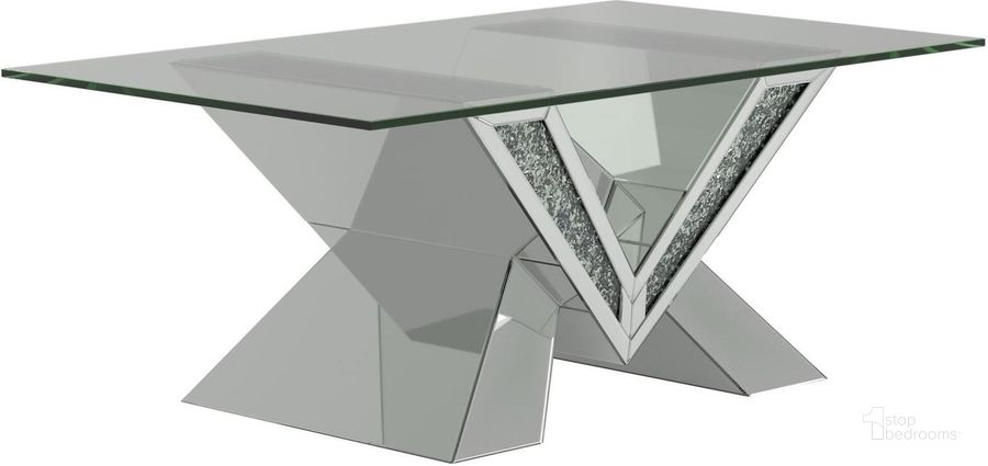 The appearance of Caldwell Silver Coffee Table designed by Coaster in the modern / contemporary interior design. This silver piece of furniture  was selected by 1StopBedrooms from Caldwell Collection to add a touch of cosiness and style into your home. Sku: 723448B1;723448B2. Product Type: Coffee Table. Material: MDF. Image1
