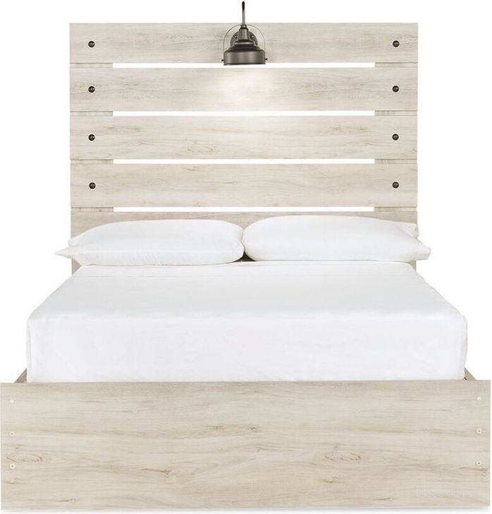 The appearance of Cambeck Whitewash Full Panel Bed with One Side Storage designed by Signature Design by Ashley in the rustic / southwestern interior design. This white wash piece of furniture  was selected by 1StopBedrooms from Cambeck Collection to add a touch of cosiness and style into your home. Sku: B192-150;B192-84;B192-87;B100-12. Bed Type: Storage Bed. Material: Wood. Product Type: Storage Bed. Bed Size: Full. Image1