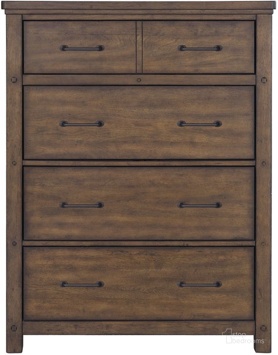 The appearance of Cambridge 4-Drawer Chest In Brown designed by Samuel Lawrence in the traditional interior design. This brown piece of furniture  was selected by 1StopBedrooms from Cambridge Collection to add a touch of cosiness and style into your home. Sku: S918-440. Product Type: Chest. Material: Rubberwood. Image1