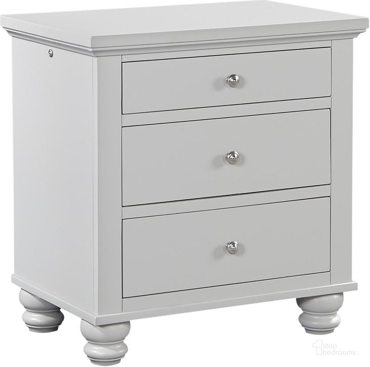 The appearance of Cambridge Liv360 Nightstand In Grey designed by Aspenhome in the transitional interior design. This grey piece of furniture  was selected by 1StopBedrooms from Cambridge Collection to add a touch of cosiness and style into your home. Sku: ICB-450-GRY-3. Material: Wood. Product Type: Nightstand. Image1