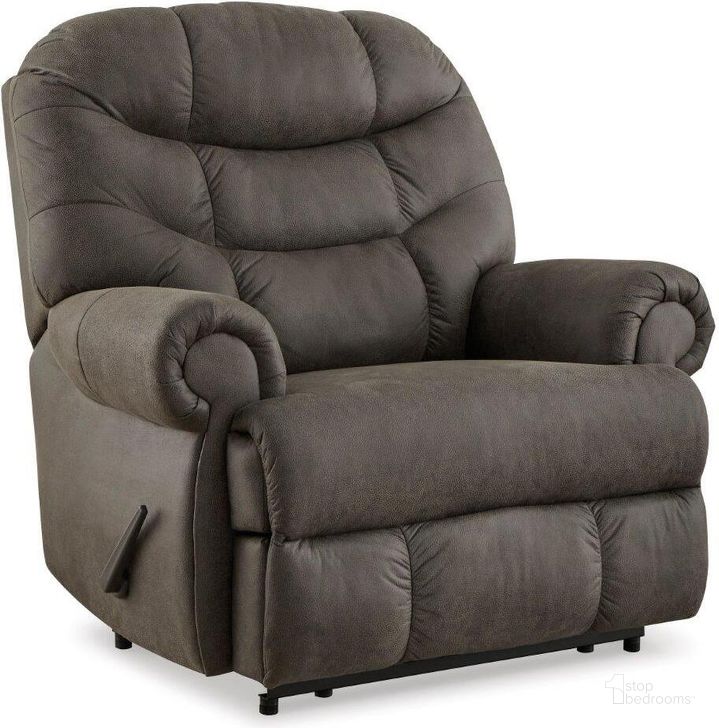 The appearance of Camera Time Gunmetal Zero Wall Recliner designed by Signature Design by Ashley in the traditional interior design. This gunmetal piece of furniture  was selected by 1StopBedrooms from Camera Time Collection to add a touch of cosiness and style into your home. Sku: 6570729. Material: Fabric. Product Type: Wall Recliner. Image1