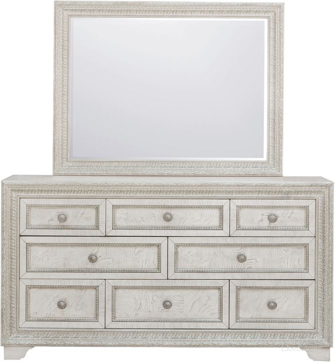 The appearance of Camila Mirror In Natural designed by Pulaski in the traditional interior design. This natural piece of furniture  was selected by 1StopBedrooms from Camila Collection to add a touch of cosiness and style into your home. Sku: P269110. Product Type: Mirror. Material: Rubberwood. Image1