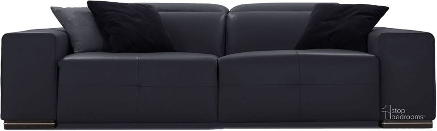 The appearance of Camilla Anthracite Dandy Leather Power Reclining Sofa designed by Bellini Modern Living in the modern / contemporary interior design. This black piece of furniture  was selected by 1StopBedrooms from Camilla Collection to add a touch of cosiness and style into your home. Sku: Camilla S ANT. Product Type: Reclining Sofa. Image1
