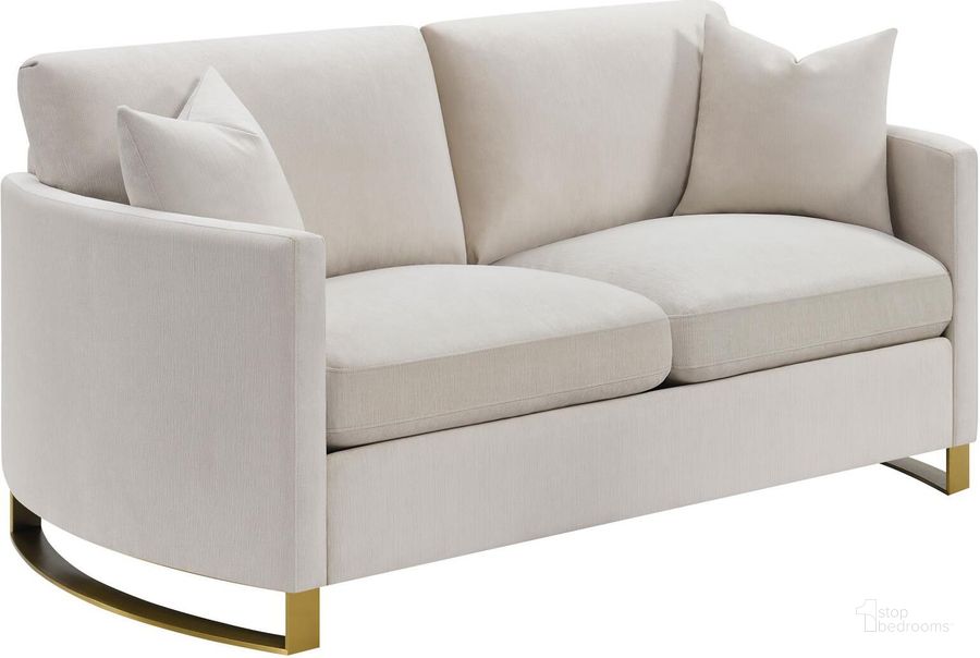 The appearance of Campa Lo Beige Loveseat designed by Artisan Elegance in the modern / contemporary interior design. This beige piece of furniture  was selected by 1StopBedrooms from Campa Lo Collection to add a touch of cosiness and style into your home. Sku: 508822. Material: Wood. Product Type: Loveseat. Image1