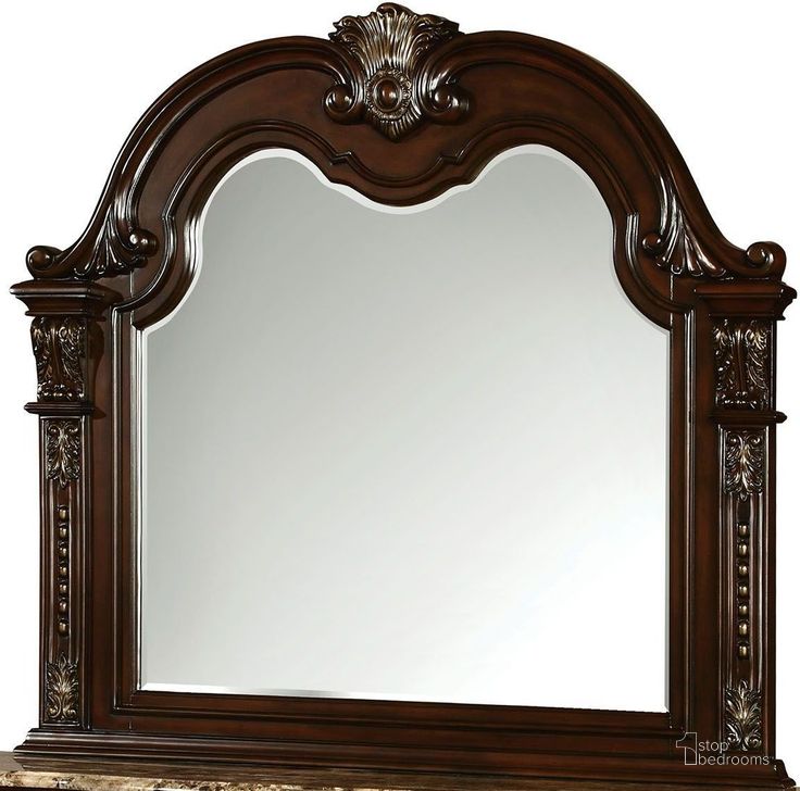 The appearance of Canard Brown Dresser Mirror designed by Windsor Home in the traditional interior design. This brown piece of furniture  was selected by 1StopBedrooms from Canard Collection to add a touch of cosiness and style into your home. Sku: CM7670M. Material: Wood. Product Type: Dresser Mirror. Image1