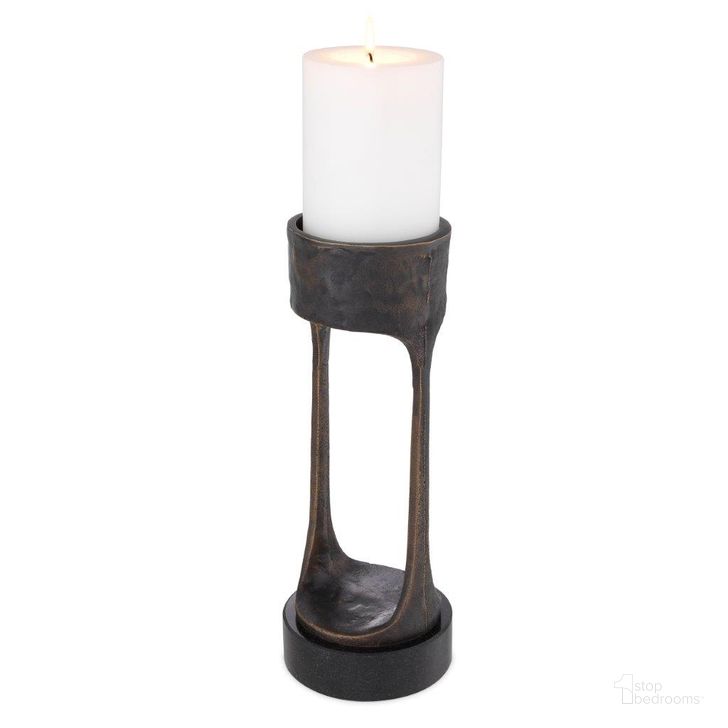 The appearance of Candle Holder Bologna L Bronze Highlight designed by Eichholtz in the modern / contemporary interior design. This bronze piece of furniture  was selected by 1StopBedrooms from Bologna Collection to add a touch of cosiness and style into your home. Sku: 114141. Material: Granite. Product Type: Candle Holder. Image1