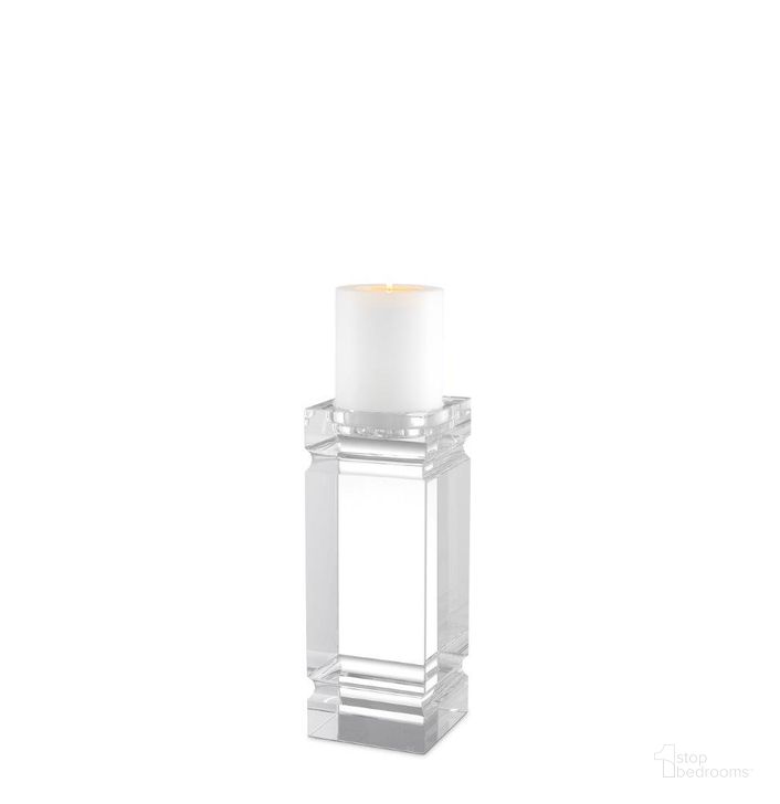 The appearance of Candle Holder Tillary Crystal S designed by Eichholtz in the modern / contemporary interior design. This crystal piece of furniture  was selected by 1StopBedrooms from Tillary Collection to add a touch of cosiness and style into your home. Sku: 111260. Material: Glass. Product Type: Candle Holder. Image1