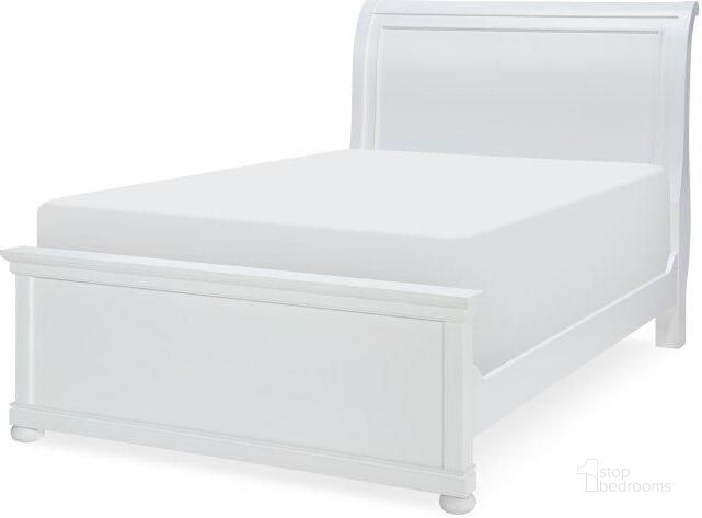 The appearance of Canterbury Natural White Full Sleigh Bed designed by Legacy Classic Kids in the transitional interior design. This white piece of furniture  was selected by 1StopBedrooms from Canterbury Collection to add a touch of cosiness and style into your home. Sku: 9815-4304;9815-4114;9815-4910. Bed Type: Sleigh Bed. Material: Wood. Product Type: Sleigh Bed. Bed Size: Full. Image1