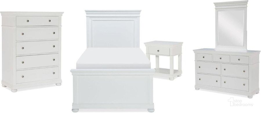 The appearance of Canterbury Natural White Youth Panel Bedroom Set with Trundle designed by Legacy Classic Kids in the transitional interior design. This white piece of furniture  was selected by 1StopBedrooms from Canterbury Collection to add a touch of cosiness and style into your home. Sku: 9815-4103;9815-4113;9815-4910;9815-9500;9815-3101. Bed Type: Panel Bed. Material: Wood. Product Type: Panel Bed. Bed Size: Twin.