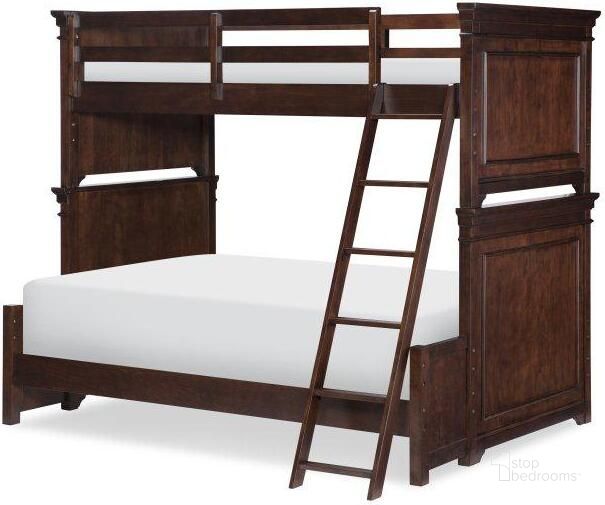 The appearance of Canterbury Warm Cherry Twin Over Full Bunk Bed designed by Legacy Classic Kids in the transitional interior design. This brown piece of furniture  was selected by 1StopBedrooms from Canterbury Collection to add a touch of cosiness and style into your home. Sku: 9814-8110;9814-8120;9814-8130;9814-8140;N888-4924. Bed Type: Bunk Bed. Material: Wood. Product Type: Kids Bed. Bed Size: Twin Over Full. Image1