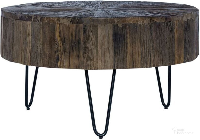 The appearance of Canyon Railroad Brown Accent Cocktail Table designed by Liberty in the rustic / southwestern interior design. This brown piece of furniture  was selected by 1StopBedrooms from Canyon Collection to add a touch of cosiness and style into your home. Sku: 2073-AT1010. Material: Wood. Product Type: Cocktail Table. Image1