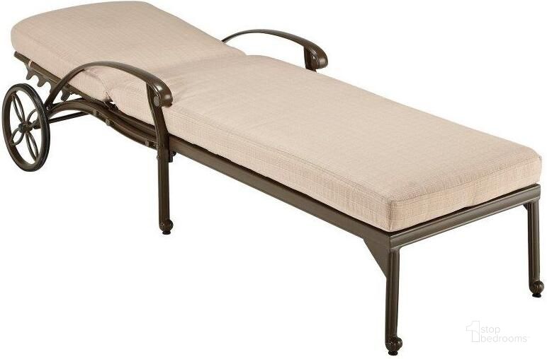 The appearance of Capri Taupe Outdoor Chaise Lounge designed by Homestyles in the coastal interior design. This taupe piece of furniture  was selected by 1StopBedrooms from Capri Collection to add a touch of cosiness and style into your home. Sku: 6659-83. Material: Aluminum. Product Type: Outdoor Chaise Lounge. Image1