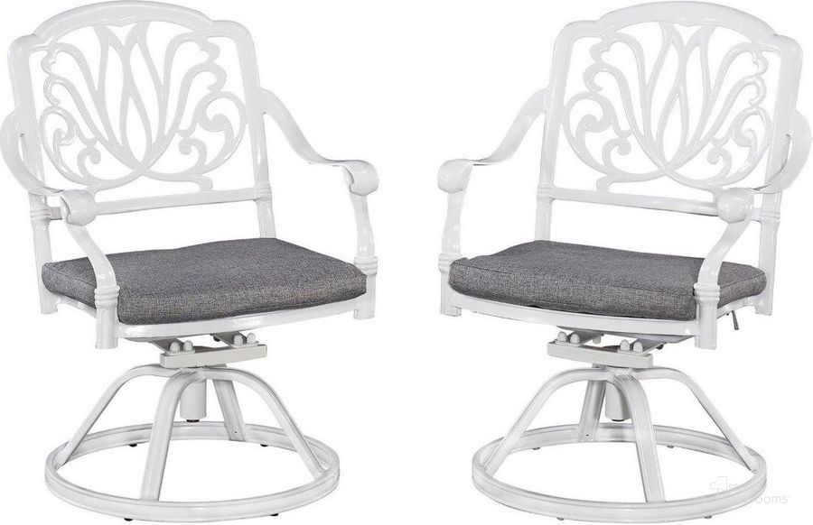 The appearance of Capri White Outdoor Swivel Rocking Chair designed by Homestyles in the coastal interior design. This white piece of furniture  was selected by 1StopBedrooms from Capri Collection to add a touch of cosiness and style into your home. Sku: 6662-53. Material: Aluminum. Product Type: Outdoor Chair. Image1