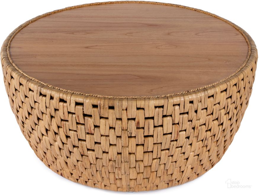 The appearance of Captiva Round Rattan Drum Coffee Table In Natural designed by Butler Specialty Company in the coastal interior design. This natural piece of furniture  was selected by 1StopBedrooms from Captiva Collection to add a touch of cosiness and style into your home. Sku: 5695404. Product Type: Coffee Table. Material: MDF. Image1