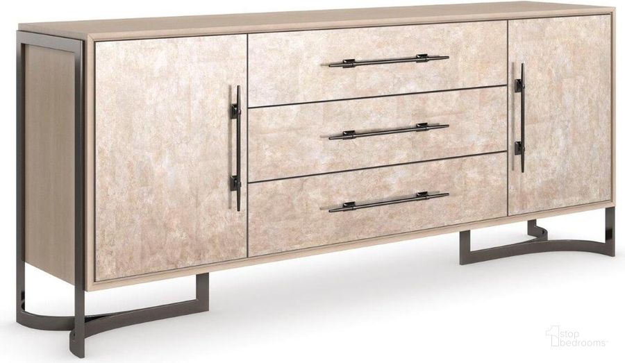 The appearance of Caracole Classic Foiled Again Buffet designed by Caracole in the transitional interior design. This bronze piece of furniture  was selected by 1StopBedrooms from Caracole Classic Collection to add a touch of cosiness and style into your home. Sku: CLA-021-211. Material: Metal. Product Type: Sideboard. Image1