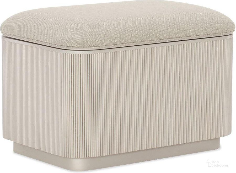 The appearance of Caracole Classic For The Love Of Ottoman designed by Caracole in the transitional interior design. This beige piece of furniture  was selected by 1StopBedrooms from Caracole Classic Collection to add a touch of cosiness and style into your home. Sku: CLA-019-081. Material: Wood. Product Type: Ottoman. Image1