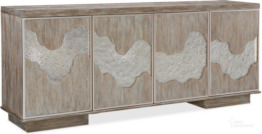 The appearance of Caracole Classic Go With The Flow Sideboard designed by Caracole in the modern / contemporary interior design. This brown piece of furniture  was selected by 1StopBedrooms from Caracole Classic Collection to add a touch of cosiness and style into your home. Sku: CLA-419-533. Product Type: Buffets, Sideboards and Server. Material: Pine. Image1